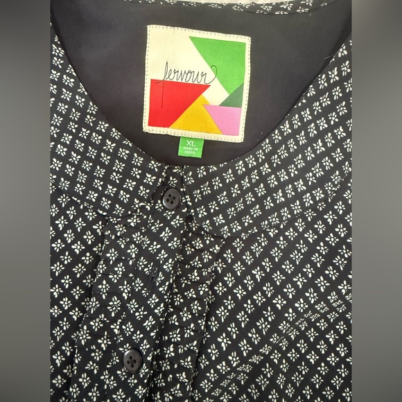 ModCloth Fervour Peter Pan Collar Pleated Dress Size XL - Picture 3 of 3